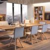 Oak designer dining table
