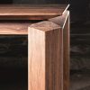 Loft walnut dining table, craftsmanship details