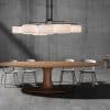 Oval table Platine in solid wood German design 24