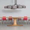 Oval table Platine in solid wood German design 3