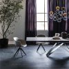 Modern extendable ceramic dining table
