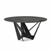 High end round ceramic table designed by Andrea Lucatello