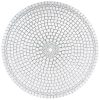 Round white mosaic table