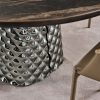 Premium round ceramic table by Lorenzo Remedi