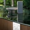 Outdoor dining table in teak and textured glass REGALIZ by Royal Botania 3