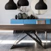 Wood extendable table by Andrea Luccatello