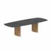 Outdoor dining table in teak and textured glass REGALIZ by Royal Botania 4