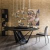 High end round dining table in wood