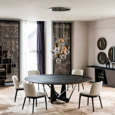 High end round dining table