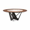 Ceramic and wood dining table by Andrea Lucatello
