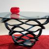 NEOLITICO 1 top-of-the-range designer glass table