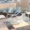 NEOLITICO 3 top-of-the-range designer glass table