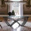 Luxury glass table Hystrix Italian design 1