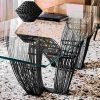 Luxury glass table Hystrix Italian design 7