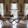Luxury glass table Hystrix Italian design 9