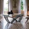 Luxury glass table Hystrix Italian design 3