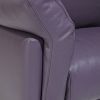 Armrests of high-end sofa in purple leather