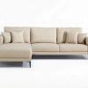 Fabric high-end corner sofa set made in France