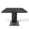 Black solid oak table MONO ASC