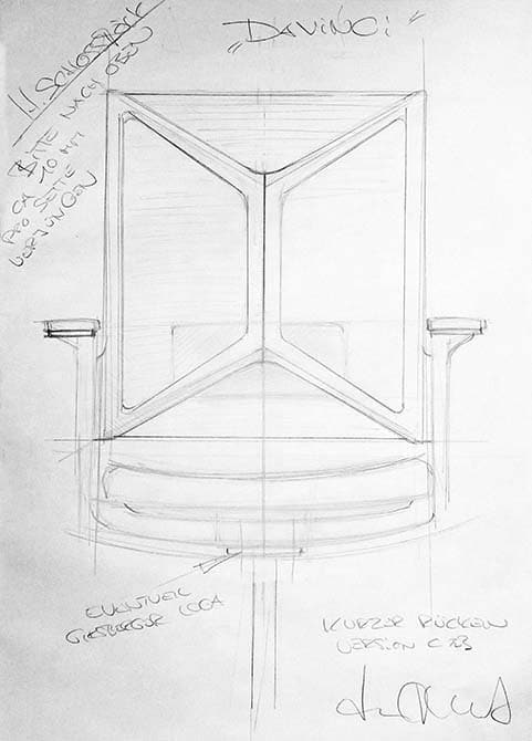 Structure of the backrest Camiro Design drawing by Martin Ballendat (2013)