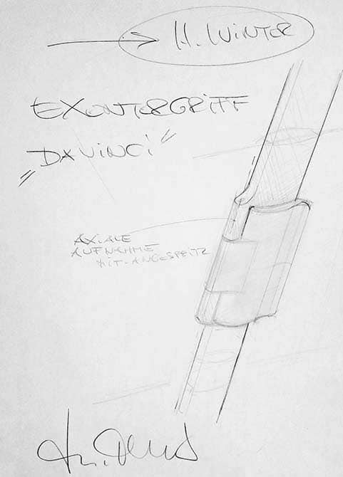 Armrest settings Camiro Design drawing by Martin Ballendat (2013)