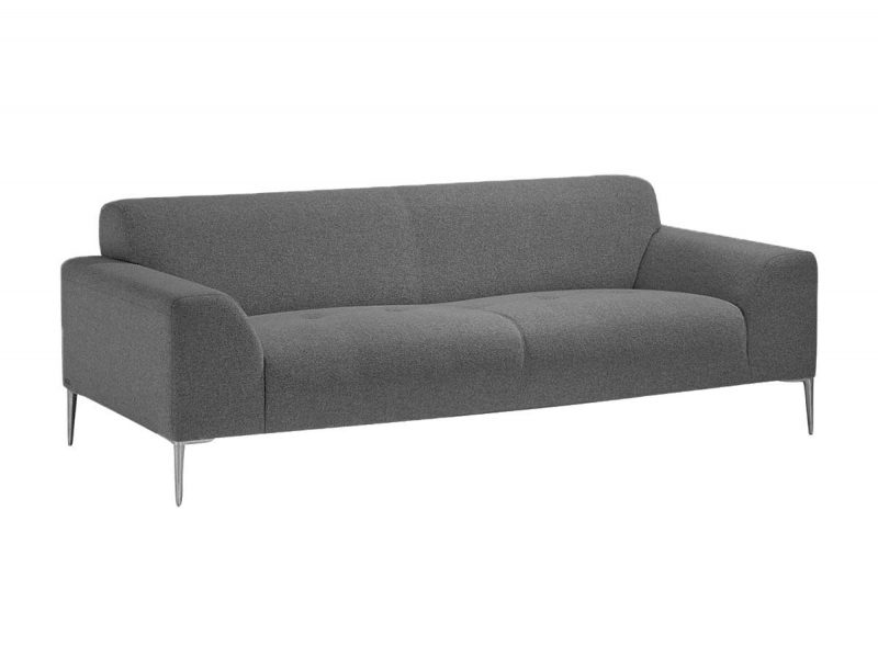 Dark grey fabric designer sofa made in France