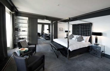 Dormitorio lujoso en un hotel de alto nivel