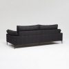 Back of dark grey luxury designer sofa