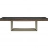 ceramic and steel luxury table