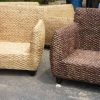 fauteuil en rotin et jacinthe d eau coloris naturel et marron