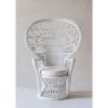 Peacock chair white rattan