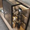 Designer entertainment unit in oak or walnut 6