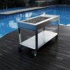 outdoor mobile luxury barbecue grill