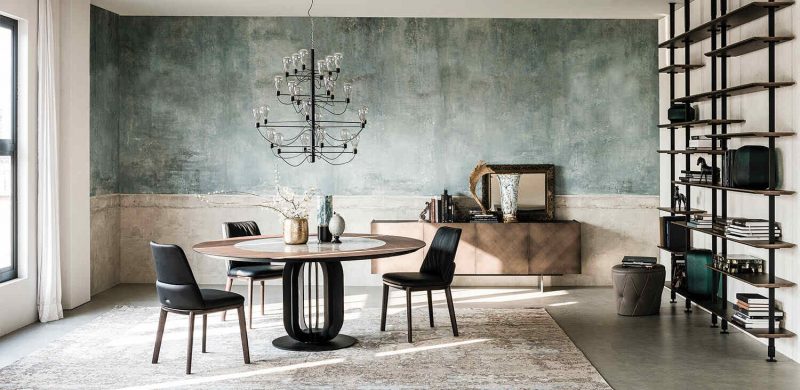 Luxury wooden ceramic table