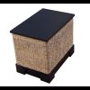 Woven water hyacinth bedside table